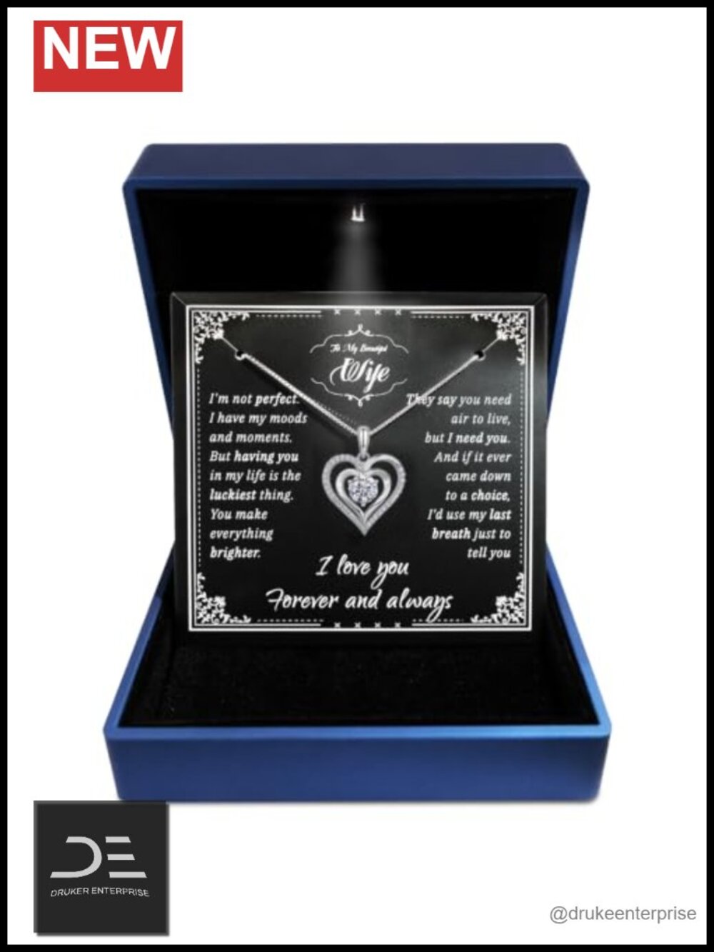 Moissanite Heart Pendant Necklace Sterling Silver 18K White Gold Plated 1 Carat